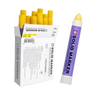image:imageSakura Solid Paint Markers  Permanent Marker Paint Pens  Window Wood amp Glass Marker  White Paint  12 PackYellow