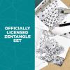 image:imageSAKURA 50113 Zentangle 11 Pc Set wZendala Round WhiteTiles 458 in Diameter white1 Count Pack of 10