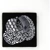 image:imageSAKURA 50113 Zentangle 11 Pc Set wZendala Round WhiteTiles 458 in Diameter white10Piece Set  35