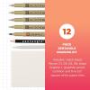 image:imageSAKURA 50113 Zentangle 11 Pc Set wZendala Round WhiteTiles 458 in Diameter white12Piece Set  35