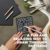 image:imageSAKURA 50113 Zentangle 11 Pc Set wZendala Round WhiteTiles 458 in Diameter whiteApprentice Classroom Pack 2