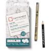 image:imageSakura Zentangle Tool Set  1 Black Pigma Micron Pens 2 Gray Micron Pens 1 Black Graphite Pencil 1 Tortillion 5 35 White Paper Tiles  White Zentangle Tiles  10 Piece Set