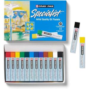 image:imageSAKURA 12Piece Cray Pas Specialist Colors May Vary Oil Pastel Set1 Count Pack of 12