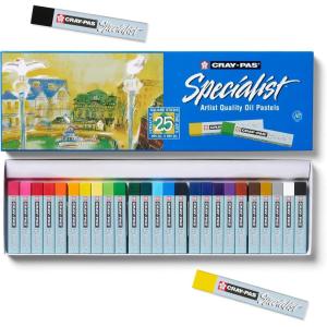 image:imageSAKURA 12Piece Cray Pas Specialist Colors May Vary Oil Pastel Set25 Count Pack of 1