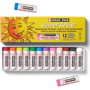 image:imageSAKURA CrayPas Junior Artist Oil Pastels 16 Count Pack of 1 Colors may varyChubbies 12 Color Set