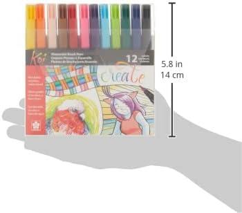 image:imageSAKURA XBR12SA 12Piece Koi Assorted Coloring Brush Pen Set12 Color Set