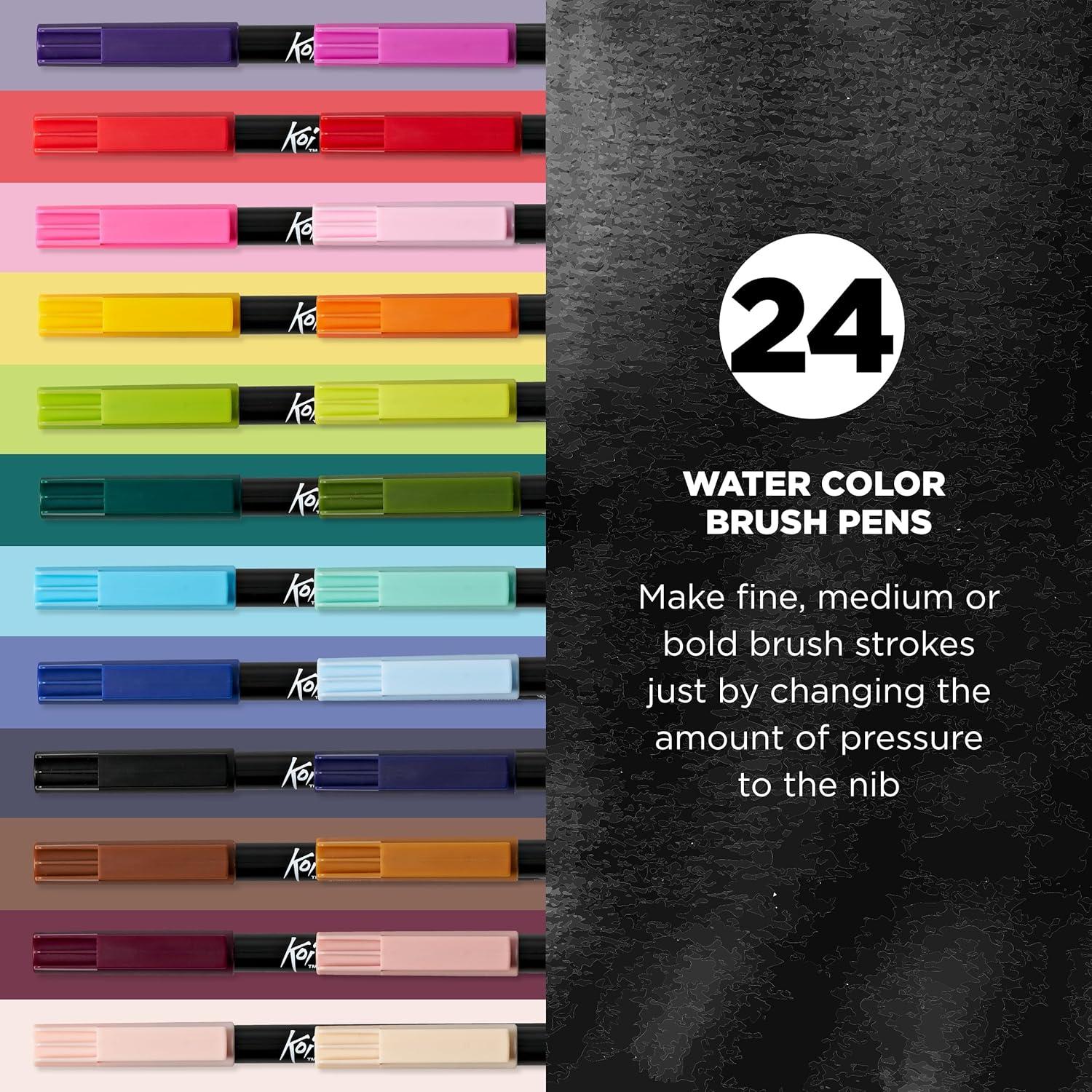 image:imageSAKURA XBR12SA 12Piece Koi Assorted Coloring Brush Pen Set24 Color Set