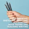 image:imageSAKURA 50297 Mechanical Pencil Fixed Sleeve 05mm with 3 Erasers Black09mm Pencil