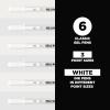 image:imageSAKURA Gelly Roll Classic Gel Pens Opaque White Ink Asst Tips 050810 6 PK 574611 Count Pack of 6