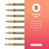 image:imageSAKURA Pigma Micron Fineliner Pens  Archival Black Ink Pens  Pens for Writing Drawing or Journaling  Assorted Point Sizes  6 PackBlack
