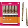 image:imageSAKURA Pigma Micron Fineliner Pens  Archival Black Ink Pens  Pens for Writing Drawing or Journaling  Assorted Point Sizes  6 PackBlack