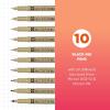 image:imageSAKURA Pigma Micron Fineliner Pens  Archival Black Ink Pens  Pens for Writing Drawing or Journaling  Assorted Point Sizes  6 PackBlack