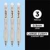 image:imageSAKURA SumoGrip Pencil with Comfort Grip  07 mm Ergonomic Mechanical Pencil  Clear Gray  3 PackClear