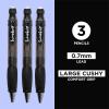 image:imageSAKURA SumoGrip Pencil with Comfort Grip  07 mm Ergonomic Mechanical Pencil  Clear Gray  3 PackGrey