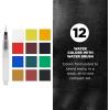 image:imageSAKURA XNCW24N 24 Assorted Watercolors Field Sketch Set with BrushMulticolor