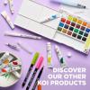 image:imageSAKURA XNCW24N 24 Assorted Watercolors Field Sketch Set with BrushMulticolor