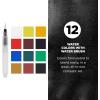 image:imageSAKURA XNCW24N 24 Assorted Watercolors Field Sketch Set with BrushMulticolor