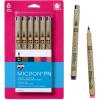 image:imageSAKURA Micron PN Soft Nib 6 Asst Archival Colors 502216 Pen Pack