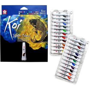 image:imageSAKURA Koi Water Color Paint 5ml Tubes 24 Colors XMW5L24SET24 Colors
