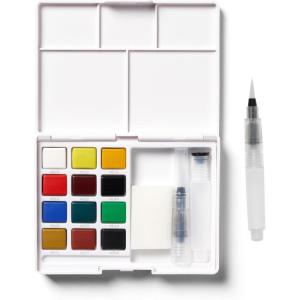 image:imageSAKURA XNCW24N 24 Assorted Watercolors Field Sketch Set with BrushMulticolor