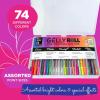 image:imageSAKURA Gelly Roll Gel Pens  Gift Set  Assorted Colored Ink with Special Effects  74 Pack amp 3D Souffl Pen  Opaque White and Pastel Ink Colors  10 Pack