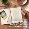 image:imageSakura Notebook Ruled A4  JapaneseInspired Lined Notebook for Effortless Writing  140 GSM Paper  Hardcover  Builtin Pen Holder  Expandable Inner Pocket  FlatLay  83 x 117  MulberryAmber