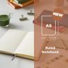image:imageSakura Notebook Ruled A5  JapaneseInspired Lined Notebook for Effortless Writing  140 GSM Paper  Hardcover  Builtin Pen Holder  Expandable Inner Pocket  FlatLay  51 x 83  MulberryMulberry