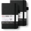 image:imageSakura Notebook Ruled Pocket  JapaneseInspired Lined Notebook for Effortless Writing  140 GSM Paper  Builtin Pen Holder  35 x 55  Pine Needle Deep Indigo amp Mulberry  3 CountBlack