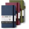 image:imageSakura Notebook Ruled Pocket  JapaneseInspired Lined Notebook for Effortless Writing  140 GSM Paper  Builtin Pen Holder  35 x 55  Pine Needle Deep Indigo amp Mulberry  3 CountPine Needle  Deep Indigo  Mulberry