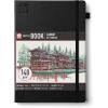 image:imageSakura Sketchbook A4  Drawing Sketchbook for Visual Journaling Effortless Sketching amp Personal Use  140 GSM Paper  Hardcover Hardcover  160 Pages  83 x 117  Black  Black PaperCream Paper