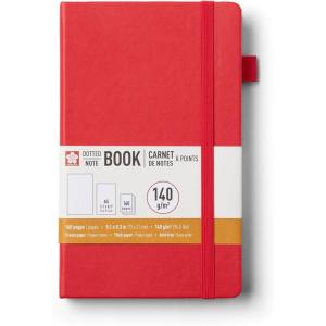 image:imageSakura Notebook Dotted A5  JapaneseInspired Dotted Notebook for Effortless Writing  140 GSM Paper  Hardcover  Expandable Inner Pocket  FlatLay Stitch Binding  51 x 83  Plum BlossomPlum Blossom