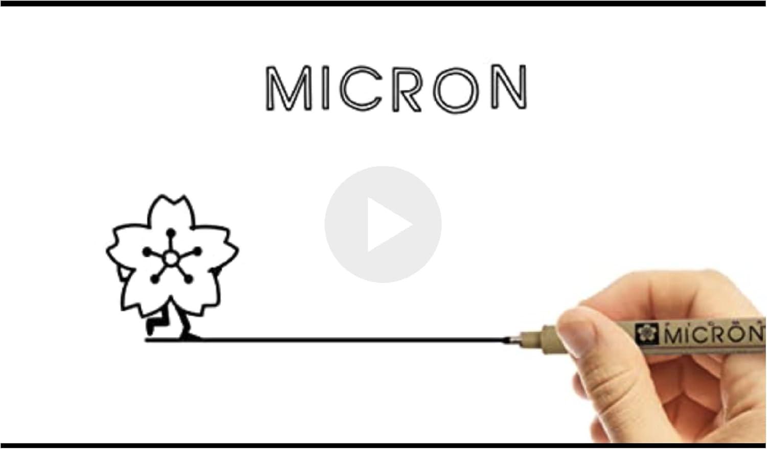image:imageSAKURA Pigma Micron Fineliner Pens 03 Tip Size Archival Asst Colors 6 PK 50049005 Tip