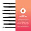 image:imageSAKURA 50204 8Piece Pigma Sensei Manga Drawing Kit Black8PC Drawing Set