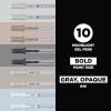 image:imageSAKURA Gelly Roll Moonlight 10 Gel Pens  Bold Ink Pen for Journaling Art or Drawing  Gray amp Opaque Ink  Bold Line  10 Pack