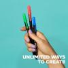 image:imageSAKURA Gelly Roll UV Pen  UV Gel Invisible Ink  With Keychain Flashlight  For Art or Drawing  Red Green amp Blue  9 Pens 3 Lights