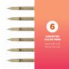 image:imageSAKURA Pigma Micron Fineliner Pens 03 Tip Size Archival Asst Colors 6 PK 5004901 Tip