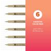 image:imageSAKURA Pigma Micron Fineliner Pens 03 Tip Size Archival Asst Colors 6 PK 5004905 Tip