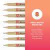 image:imageSAKURA Pigma Sketch Brush  Archival Ink Sketching Pens  Art Pens for Calligraphy Hand Lettering amp Writing  Assorted Archival Colors  8 Pack