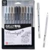 image:imageSAKURA Gelly Roll Moonlight 10 Gel Pens  Bold Ink Pen for Journaling Art or Drawing  Gray amp Opaque Ink  Bold Line  10 Pack