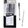 image:imageSAKURA Gelly Roll Moonlight 25 Pack 06 Fine point Bright Opaque Ink Gel Pens Creamy Smooth Ink Writes on Dark PaperGray