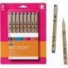 image:imageSAKURA Pigma Micron Fineliner Pens  Archival Black and Colored Ink Pens  For Writing Drawing or Journaling  Black and Assorted Colored Ink  08 Nib Size  Fine Line  8 Pack08 Tip Pack of 1