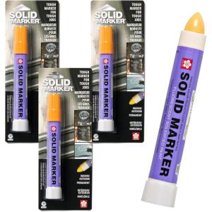 image:imageSakura Solid Paint Markers  Permanent Marker Pens  Window Wood amp Glass Marker  Purple Paint  3 PackFluorescent Orange