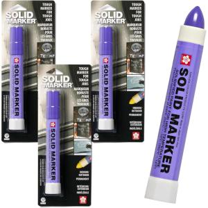 image:imageSakura Solid Paint Markers  Permanent Marker Pens  Window Wood amp Glass Marker  Purple Paint  3 PackPurple