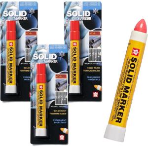 image:imageSakura Solid Paint Markers  Permanent Marker Pens  Window Wood amp Glass Marker  Purple Paint  3 PackRed