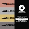 image:imageSAKURA 47391 4Piece Fine Pentouch Calligrapher Paint Marker 18mm Gold Silver Copper and Black1 Count Pack of 4