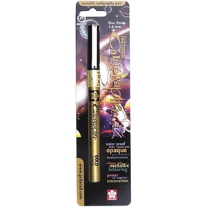 image:imageSAKURA 47391 4Piece Fine Pentouch Calligrapher Paint Marker 18mm Gold Silver Copper and Black1 Count Pack of 1